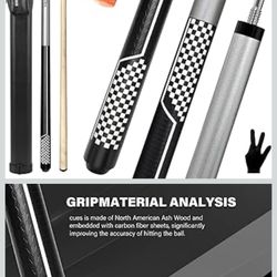 Pool cue stick 22oz with case 