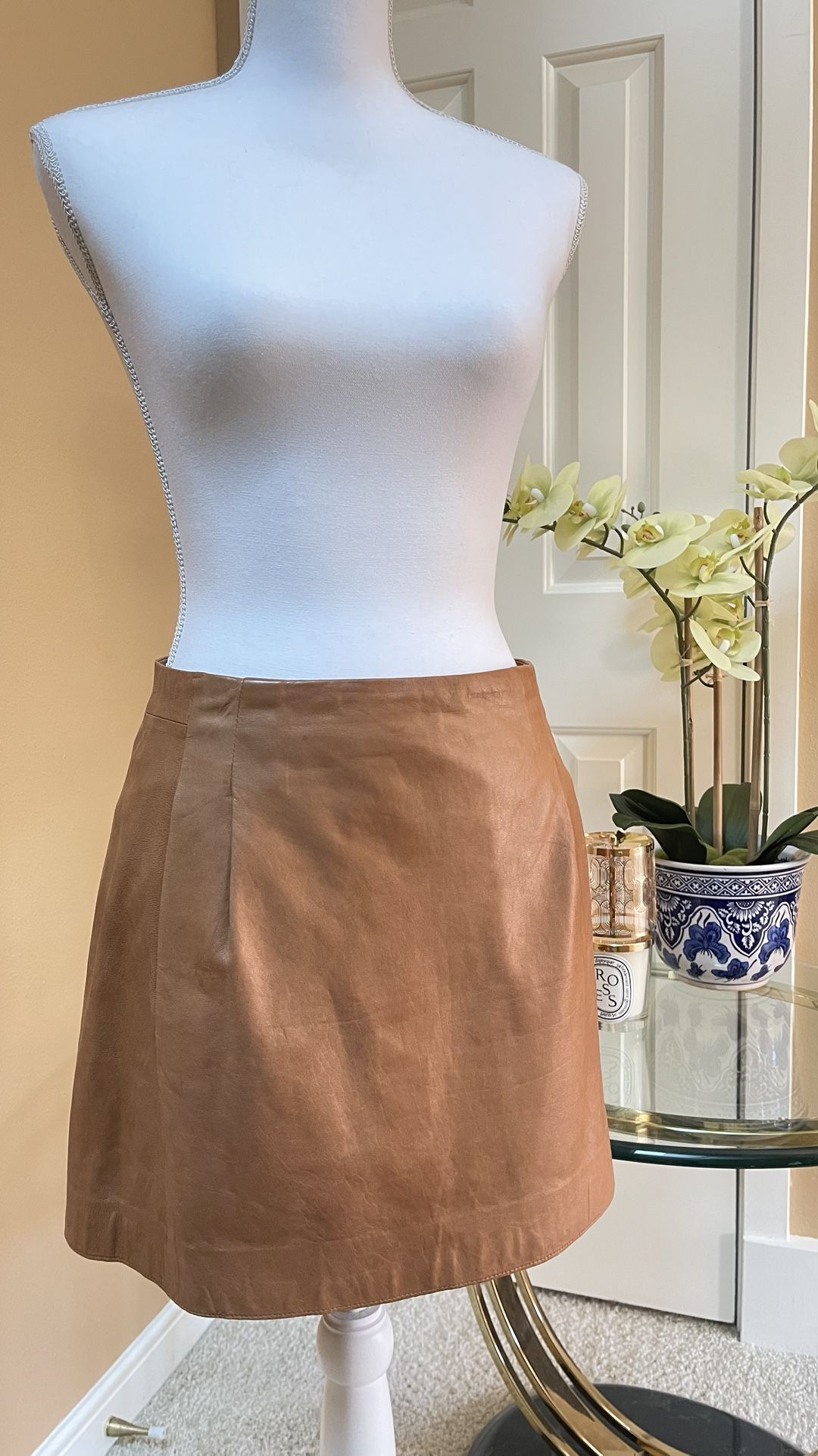 Vince leather skirt size 2 $695 from Bloomingdales