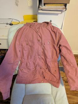 Pink Utility Jacket with Hood