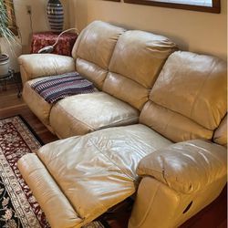 Leather Couch And Love Seat FREE DELIVERY 
