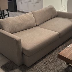 Noah Khaki Fabric Sofa