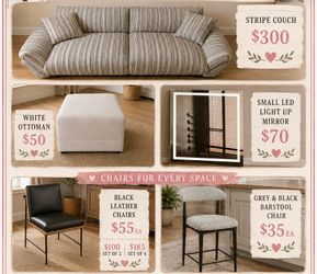 Furniture sale-couch, ottoman ,chair