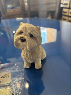 Dog figurines, coasters, and frame all for $20