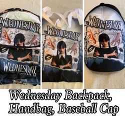 Wednesday Addams Backpack Three-piece Set.