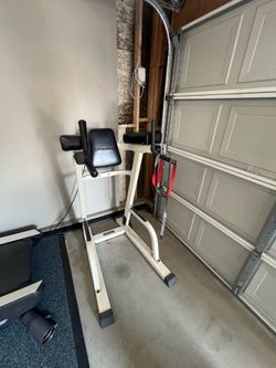 Nautilus dip and abs  machine