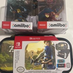 NINTENDO AMIBO / SWITCH ZELDA CASE ALL NEW 