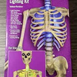 LED Home Depot Holiday Skelly Lighting Kit ONLY!  For 12 Ft. Skeleton,  Lighting Kit IN HAND !! BRAND NEW!!