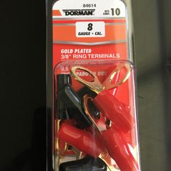 Auto parts Gold plated 3/8 ring terminals