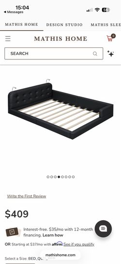 Merax PU Leather Upholstered Platform Bed(2)