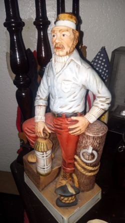 Sailor Figurine Statue with Lantern