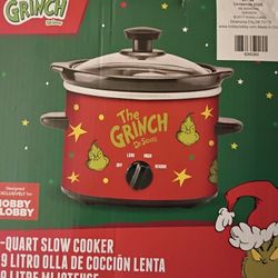 Grinch Crockpot 2 Quart Slow Cooker Crock Pot