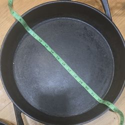 Cravings by Chrissy Teigen 14” Cast Iron Skillet Everyday Pan 18" With Handles