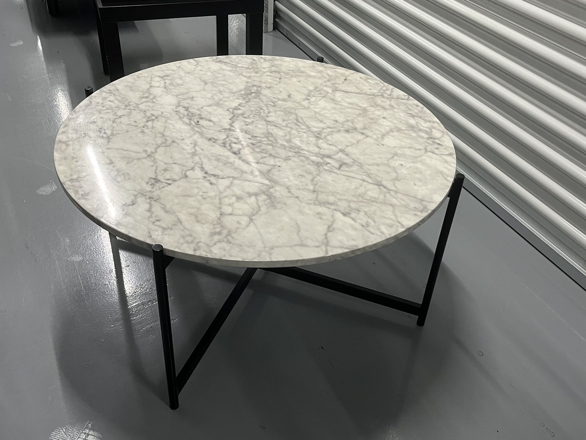 Marble Top Round Coffee Table