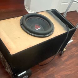 Massive Subwoofer With Box For Car/truck (really Powerful Sub)