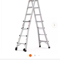 26FT REACH HEIGHT MULTI-POSITION LADDER, 300LB LOAD CAPACITY 26FT

