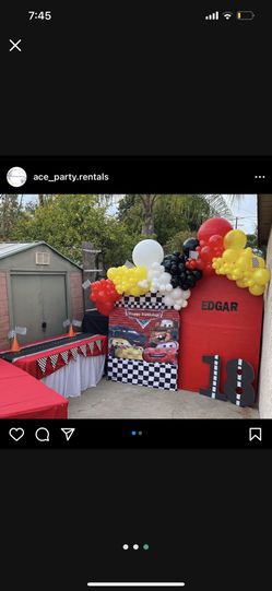 Cars theme Backdrop