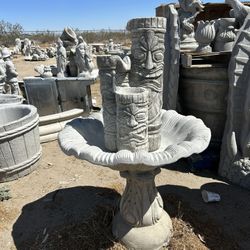 New Aztec Water Fountain Made Out Of Cement Perfect Gift 