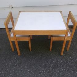 IKEA Children's Table & 2 Chairs