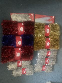 Merry Christmas, Thanksgiving, Birthday gift wrapping set, wrapping paper, ribbons and bows.  Two different sets are available.   Each set consists of