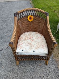 Vintage wicker chair