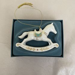 Lenox China Rocking Horse Ornament, Lifetime Warranty