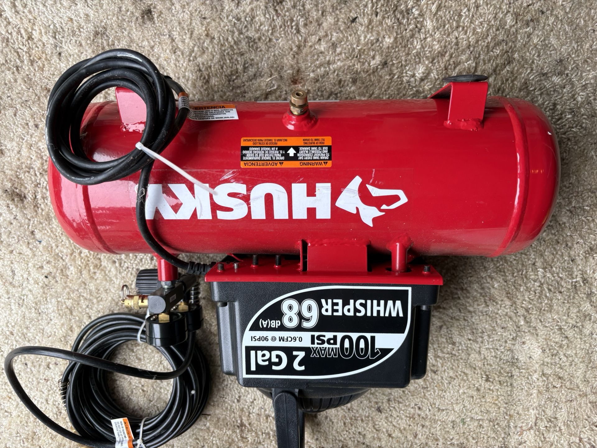 Air Compressor With 100 Gallon Including Hose
