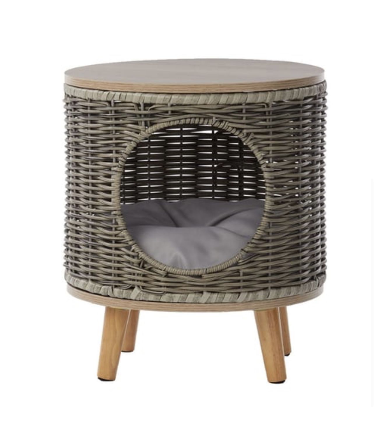 Whisker City 16" Wicker Cat Lounger One Size