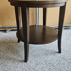 Side Table and Lamp