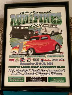 Art print wall picture RUN to the Pines 2001 vintage