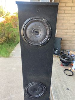 2 12”s kicker aub subwoofer shallow truck bajos