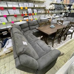 Gray Soft Recliner Couch From Costco