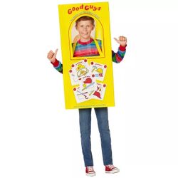 Kids Chucky Box Costume SMALL/MEDIUM Child’s Play Good Guys Halloween Horror Officially Licensed NEW IN PACKAGING Chucky & Tiffany
