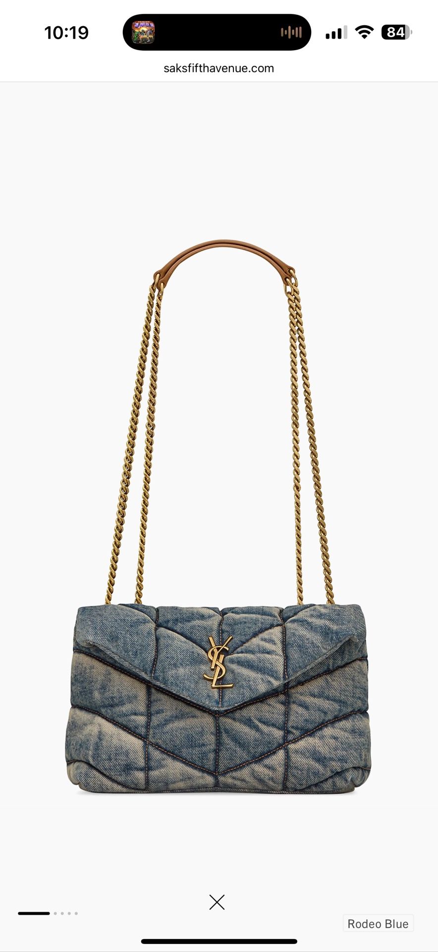YSL Women’s Denim Bag - Brand New !!