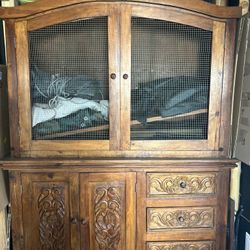 Beautiful Spanish/Mexican Armoire Solid Wood 