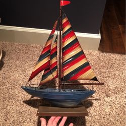 Sailboat Metal Decor