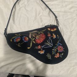 DIOR Saddle Vintage Classic Cloth Handbag