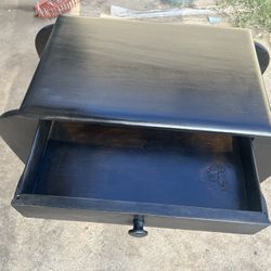 wooden Magazine Holder Table