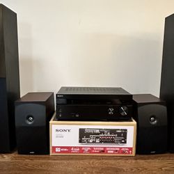 Sony Receiver with 4 Speakers