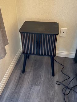 MCM Black nightstand