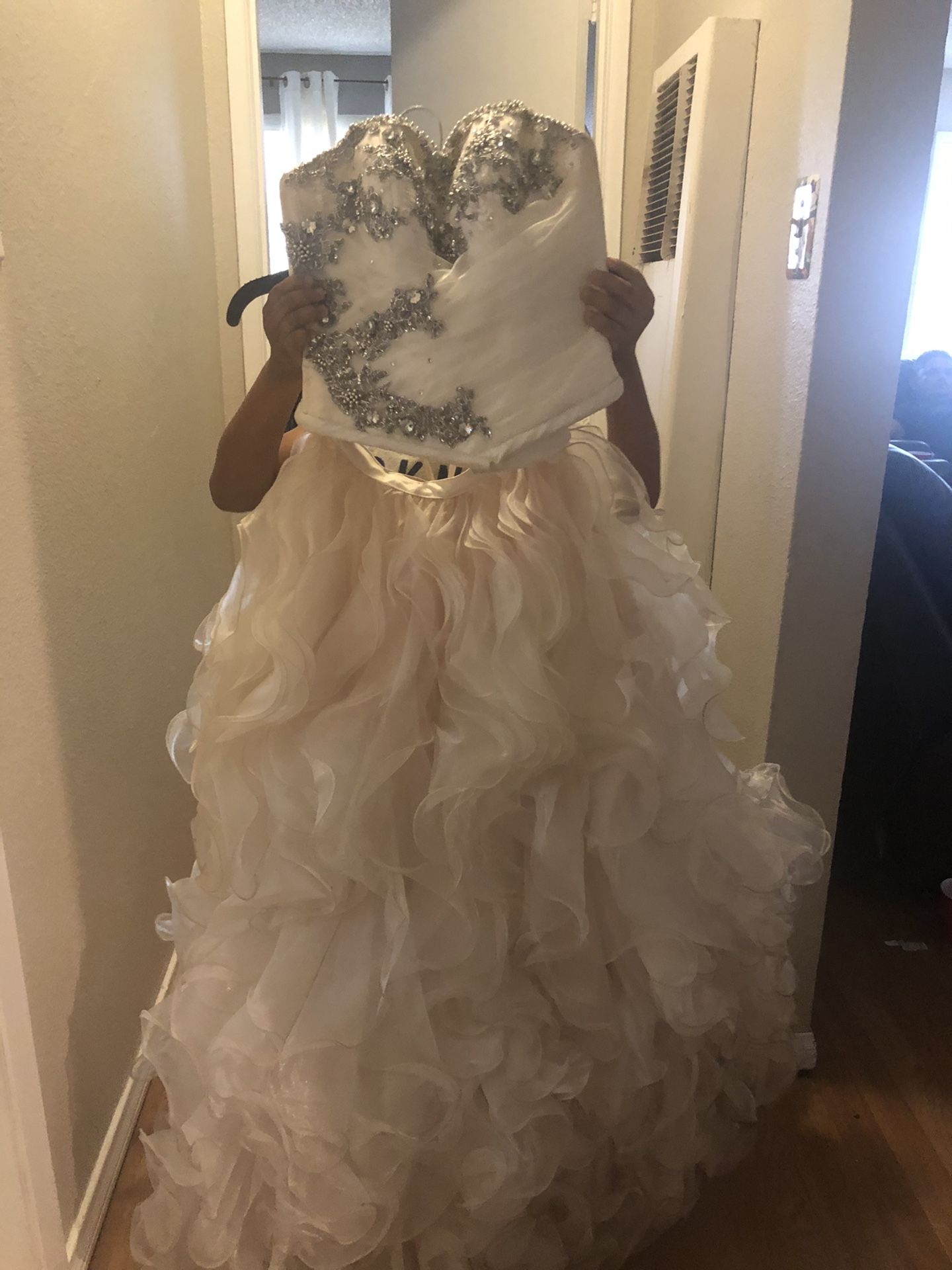 2 piece Quinceañera dress