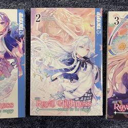 MANGA: Her Royal Highness Seems to Be Angry Volumes 1-3 by Kou Yatsuhashi & Neko Yotsuba — Excellent Condition 