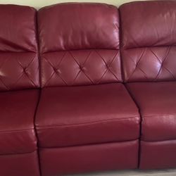 Leather Couch/Recliner