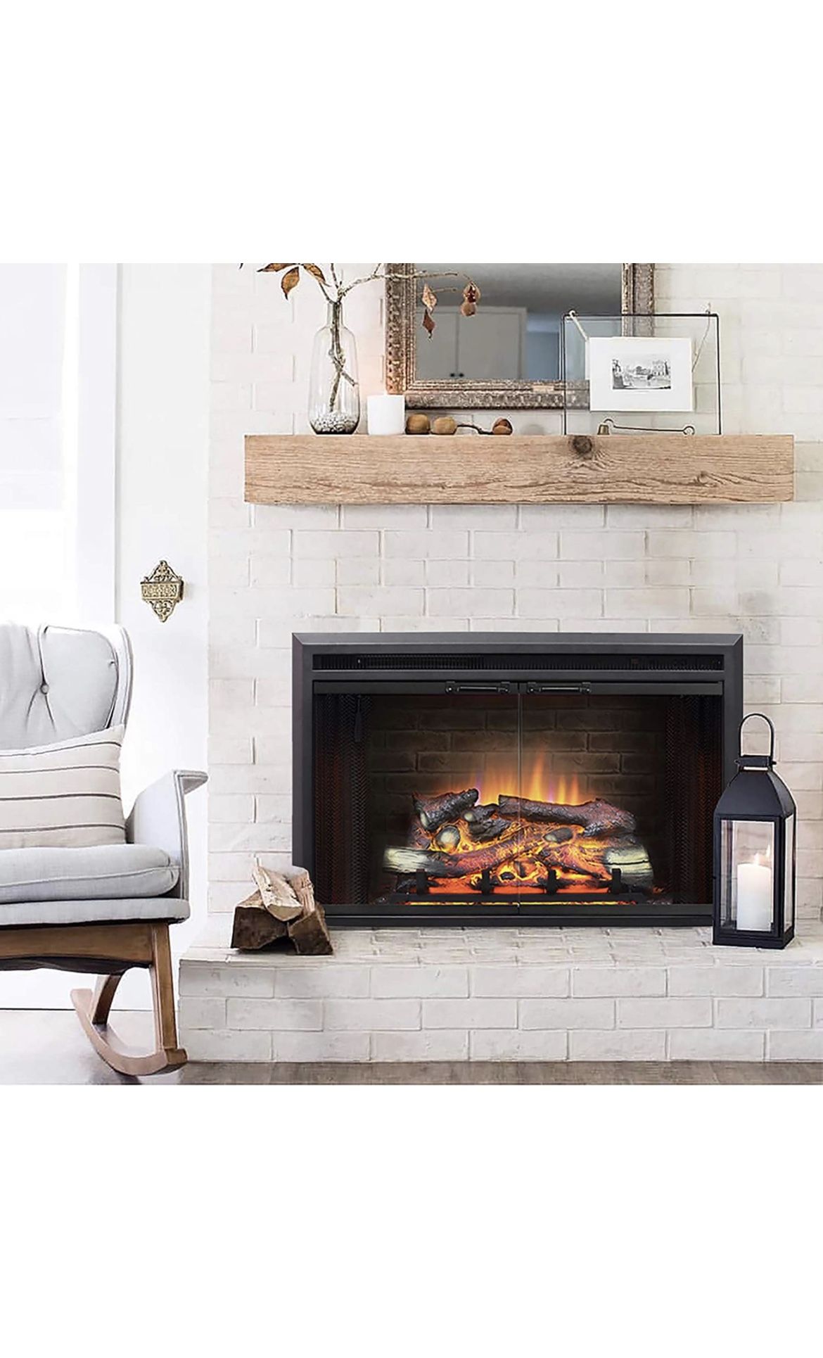 Electric Fireplace Insert With Heater