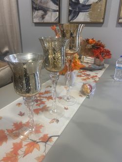 Glass Candle Holders