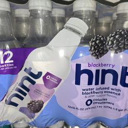 Brand New Drinks 12 Pk Hint Blackberry Water $8 Each