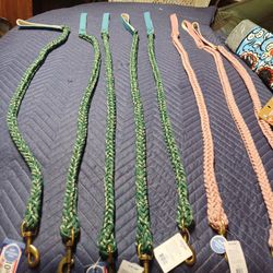 4 Ft Braided Para Cord Dog Leashes