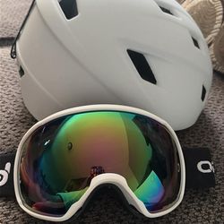 Large Ski Helmet with Googles