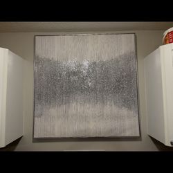 Large Abstract Glitter Painting