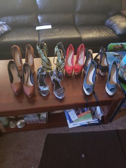 Hell size 10 except the velvet heels size 9