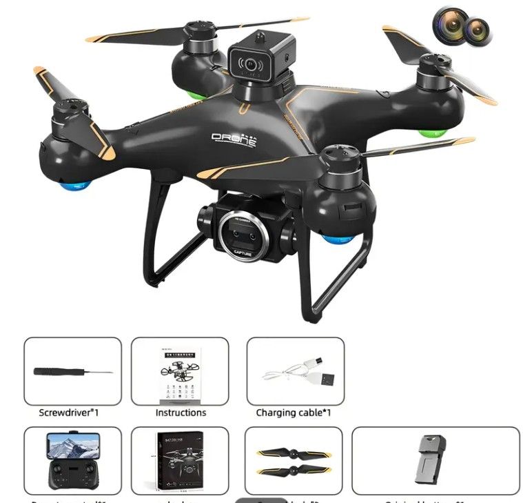 70% discount off! 360° Obstacle Avoidance Brushless Optical Flow Drone